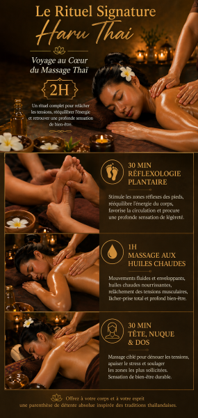 Faire un massage thai complet du corps près de la Teste de Buch