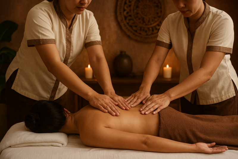 Ou réservez un massage thaï Deep tissue 4 mains près de La Teste de Buch