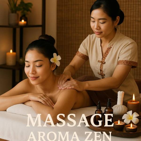 Massage Aroma zen thailandais doux en solo ou duo près d'audenge