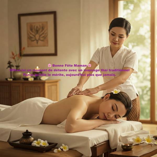 Faire un bon cadeau pour la fête des mères pour un massage thailandais près de la Teste de Buch