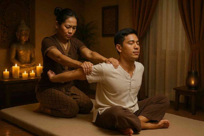 ou faire un massage thaï traditionnel avec une masseuse professionnelle pres de la teste de buch